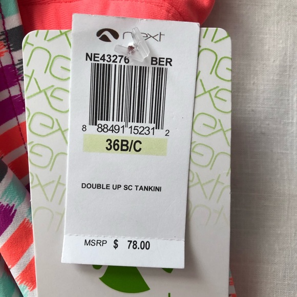 NWT NEXT Double Up Tankini Women’s 36B/C - Picture 4 of 4